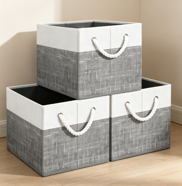 Foldable Storage Baskets 9 Pack for Closet